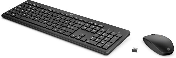 HP HP 230 Kablosuz Siyah Türkçe Klavye Mouse Set