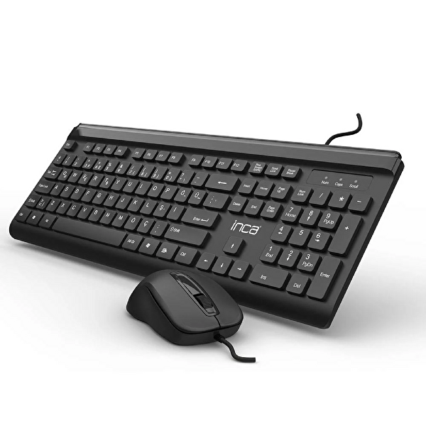 INCA IMK-377 Wired Slim Chocolate Dizayn Q Klavye & Mouse Set