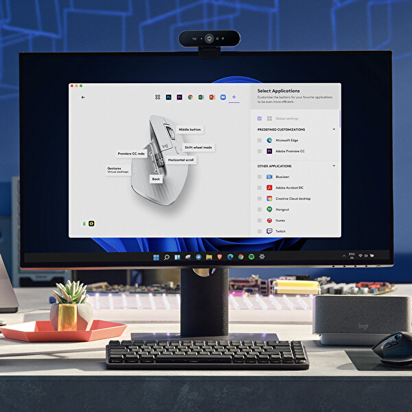 Logitech MX Master 3S Kablosuz Performans Açık Gri Mouse