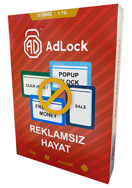 Adlock Reklam Önleyici 3 Kullanıcı