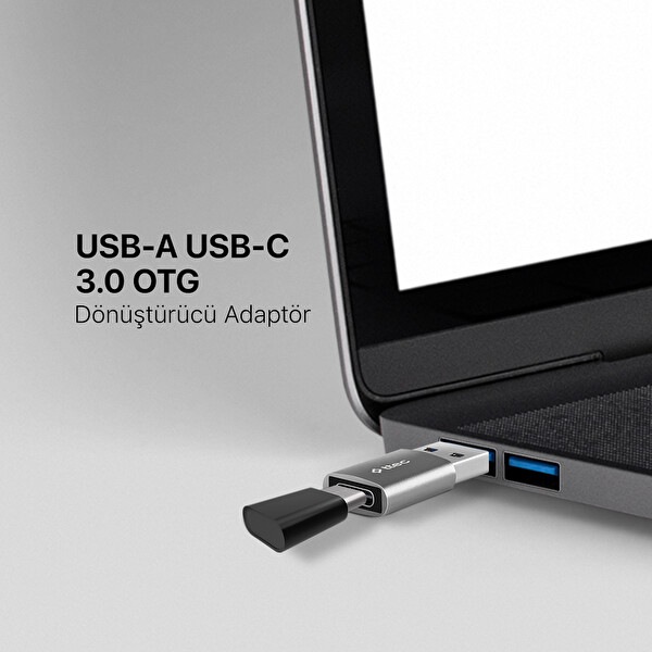 Ttec Usb-A 3.0 Type-C Otg Dönüştürücü Adaptör Uzay Grisi