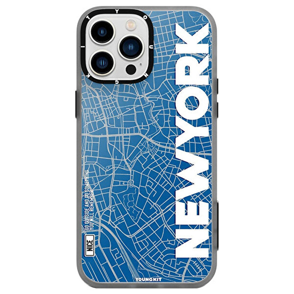 Youngkit Cl014 iPhone 13 Pro New York Sert Silikon Kılıf 