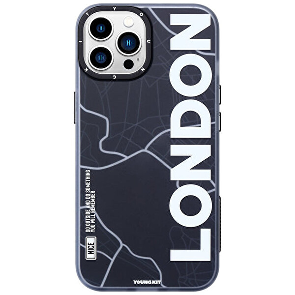 Youngkit Cl016 iPhone 13 Pro London Sert Silikon Kılıf 