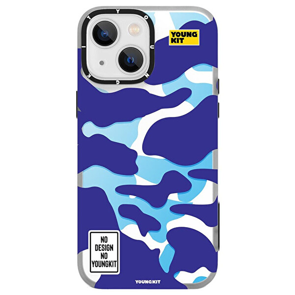 Youngkit Cl019 Iphone 13 Pro Max Sert Silikon Kılıf Mavi