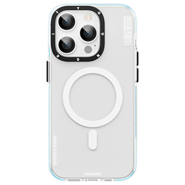 Youngkit Jscx001 Jane Sand iPhone 14 Pro Sert Silikon Kılıf Mavi