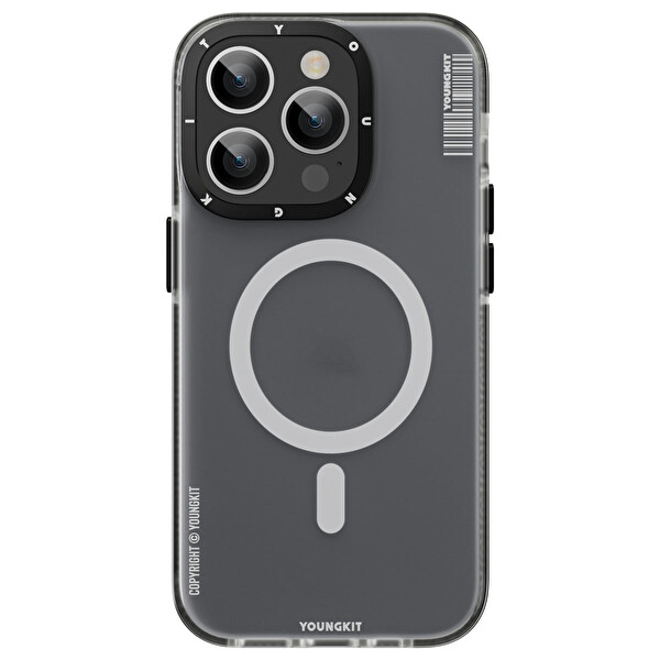 Youngkit Jscx004 Jane Sand iPhone 14 Pro Max Siyah Sert Silikon Kılıf 