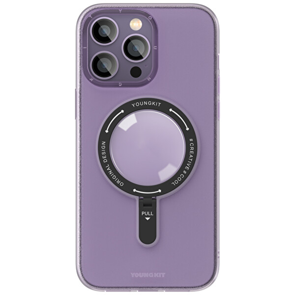 Youngkit Txm004 Rock iPhone 14 Pro Max Mor Sert Silikon Kılıf 