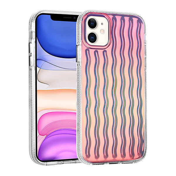 Zore İsmira iPhone 11 Sert Silikon Kılıf   Açik Lila