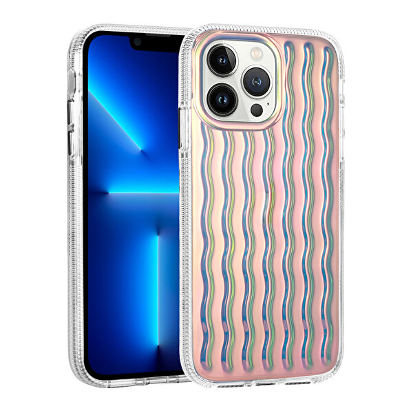 Zore İsmira iPhone 13 Pro Max Sert Silikon Kılıf   Açik Mavi
