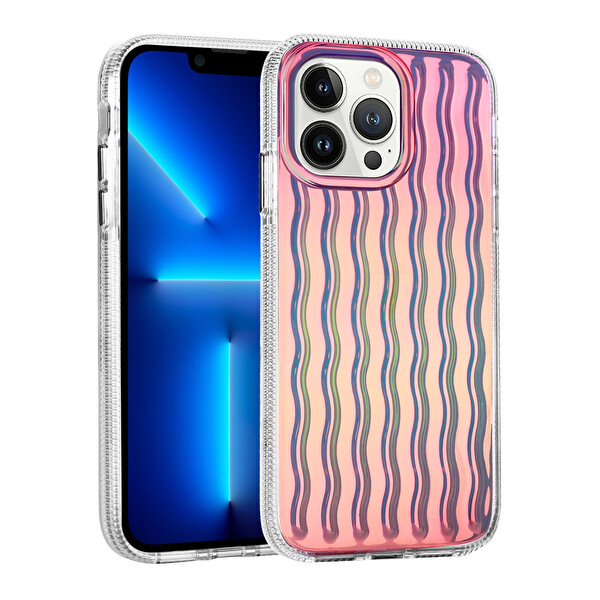 Zore İsmira iPhone 13 Pro Max Sert Silikon Kılıf   Açik Lila