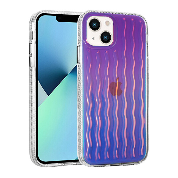 Zore İsmira iPhone 14 Sert Silikon Kılıf   Koyu Mor