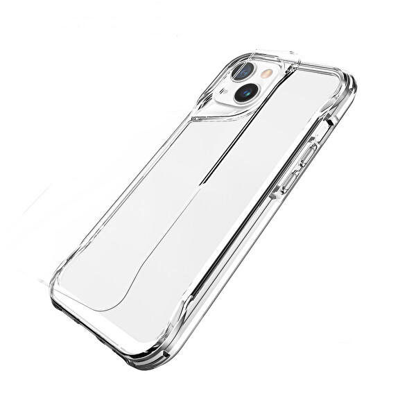 Zore T Max iPhone 14 Şeffaf Sert Silikon Kılıf 4