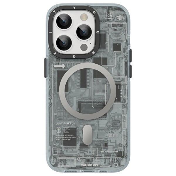 Youngkit Cx020 iPhone 14 Pro Siyah Sert Silikon Kılıf 