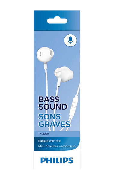 Philips TAUE101WT/00 Beyaz 3.5 mm Jack Mikrofonlu Kablolu Kulak İçi Kulaklık