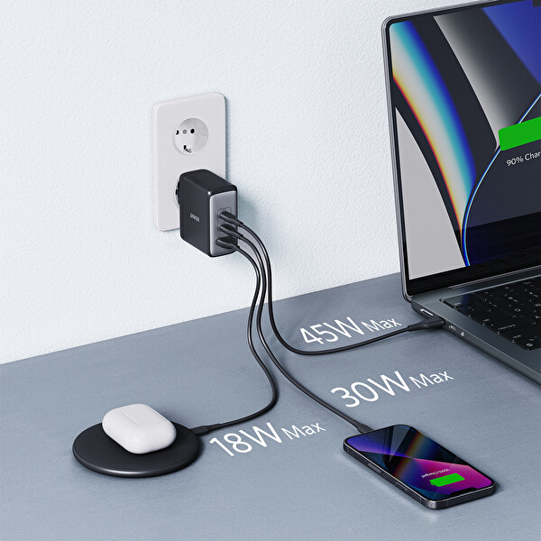 Anker 736 A2145 100w Siyah Şarj Cihazı