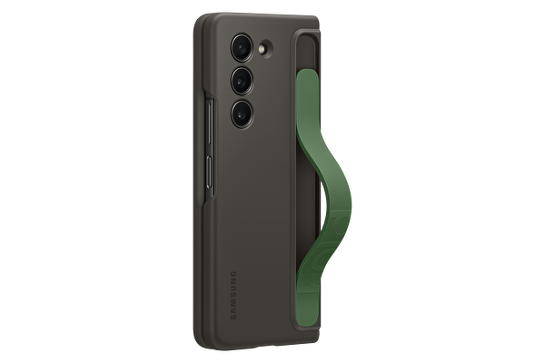 Samsung Galaxy Z Fold 5 Standlı Kordonlu Grafit Kılıf