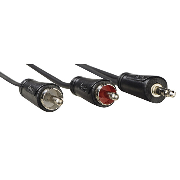 Hama 3.5MM 2RCA Stereo Siyah 1S 1.5M Kablo