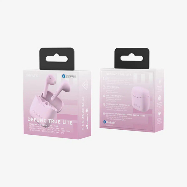 Defunc True Lite Kablosuz Kulakiçi Pembe Kulaklık 3