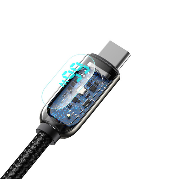 Baseus Display Fast Charging 66w 1m Siyah Type-C Kablo