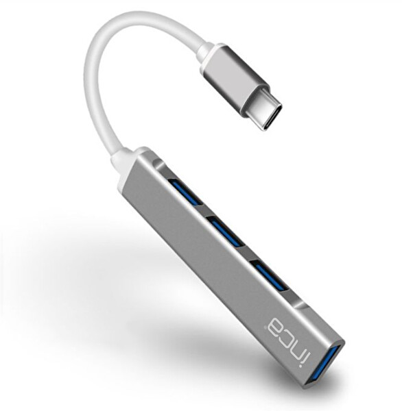 Inca Iusb-04t USB HUB X 4 Port USB 3.0 +3*USB 2.0 Çoklayıcı Slim Aluminyum Kasa