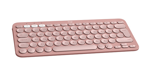 Logitech Pebble Keys 2 K380s Multi-Device Türkçe Tuş Dizimi Pudra Pembe Bluetooth Klavye