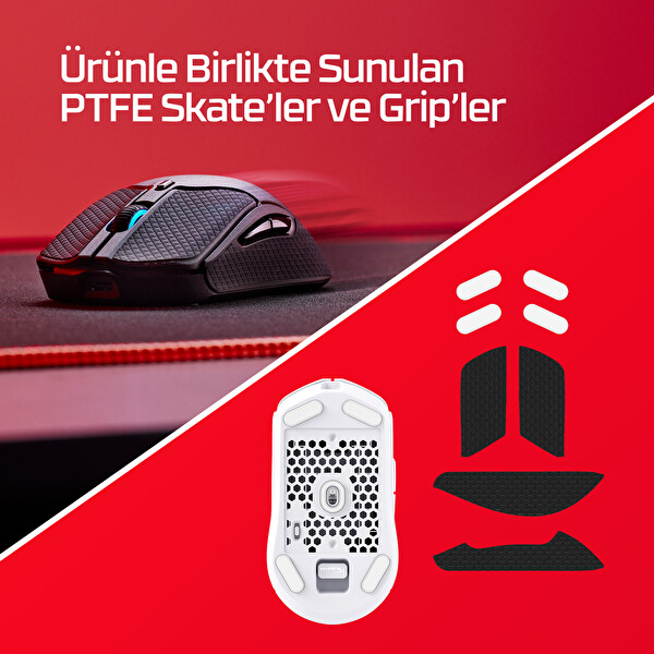Hyperx 6n0a9aa Pulsefire Haste 2 Beyaz Kablosuz Oyuncu Mouse