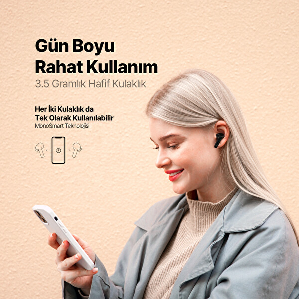 Ttec Aırbeat On Gerçek Kablosuz Tws Bluetooth Siyah Kulaklık 5