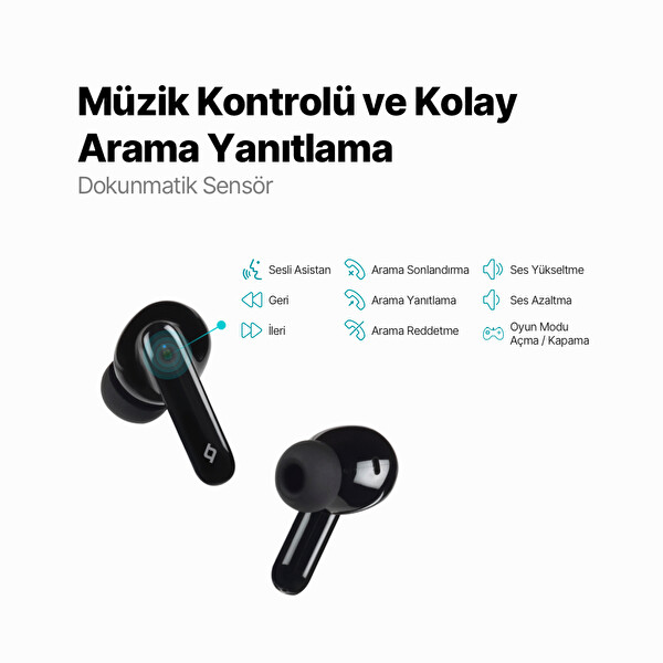 Ttec Aırbeat On Gerçek Kablosuz Tws Bluetooth Siyah Kulaklık 7