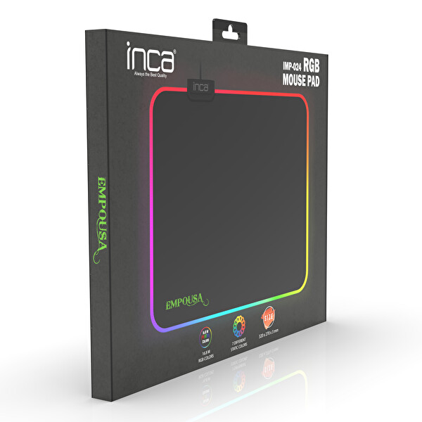 Inca Imp 024 Empousa Rgb 7 Led 320x270x3mm Medium Mousepad  5