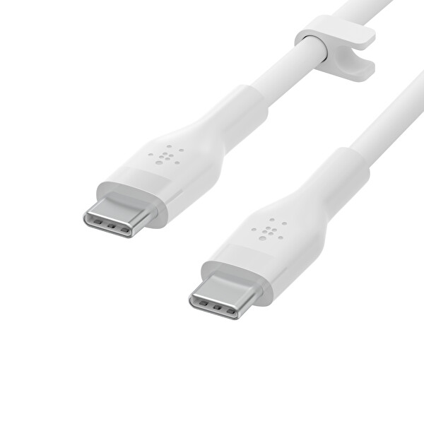 Belkin Type C-C Silikon 1 Metre 2li Paket Beyaz Kablo