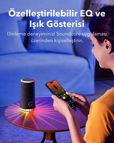 Anker Soundcore Glow 30W Hoparlör - Mavi̇