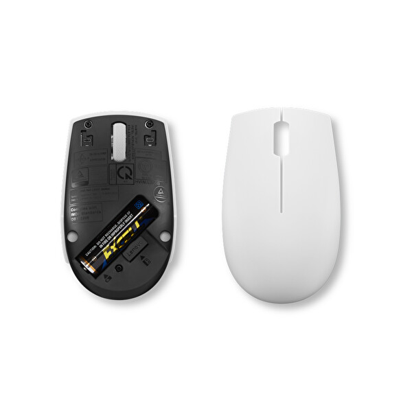 Lenovo 300 Wireless Compact Bulut Gri Mouse  4