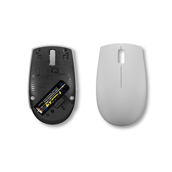 Lenovo 300 Wireless Arktık Gri Compact Mouse  4