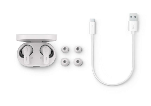 Philips Tat1108wt Ipx45+10 Saat Gerçek Kablosuz Beyaz Kulaklık  2