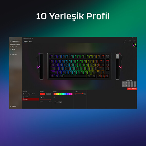 Hyperx Alloy Rise 75 Mechanical Gaming Keyboard 7G7A4AA