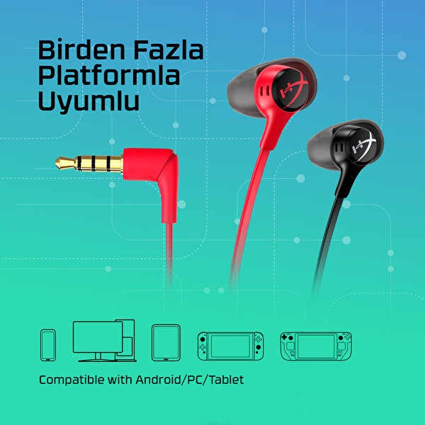 Hyperx Cloud Earbuds II Red Gaming Earbuds 705L8AA