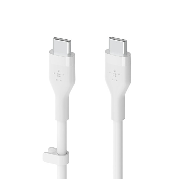 Belkin USB-C TO USB-C 1M Beyaz Silikon Kablo