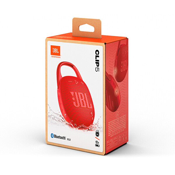 JBL Clip5 Ip67 Kırmızı Bluetooth Hoparlör