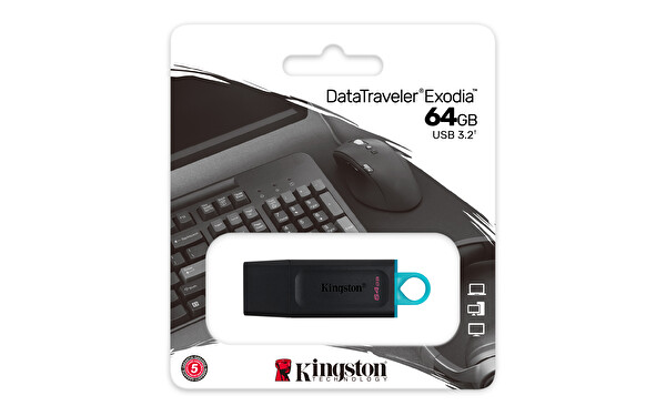 Kingston 64GB USB3.2 DataTrav Ex USB Bellek