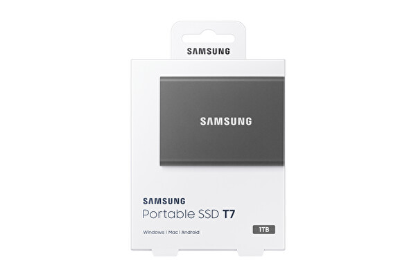 Samsung MU-PC1T0T/WW 1TB T7 USB3.2 GEN2 Type C Gri Taşınabilir SSD
