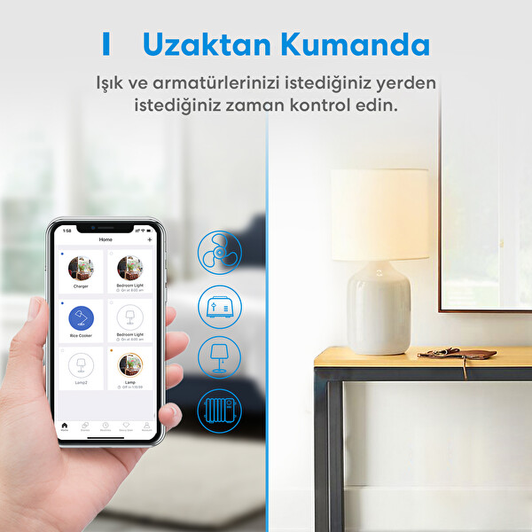 Meross Akıllı Tekli Priz