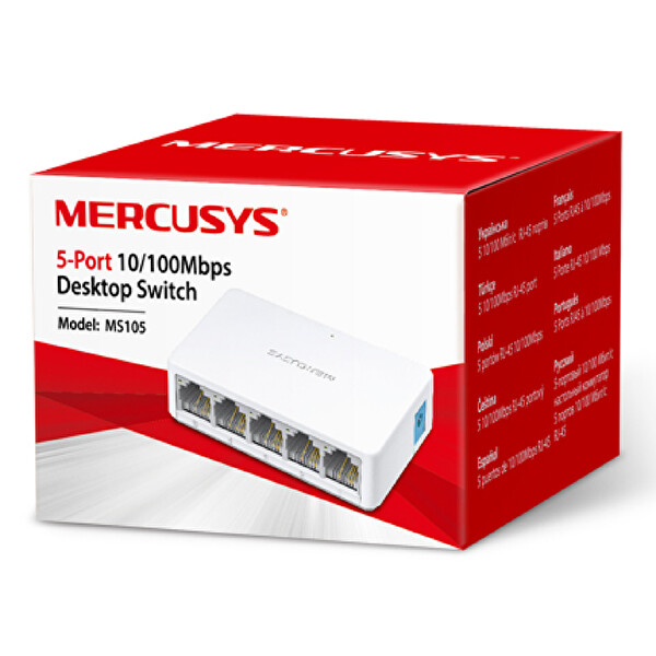 Mercusys MS105 5 Port 10 100MBPS Masaüstü Switch 2