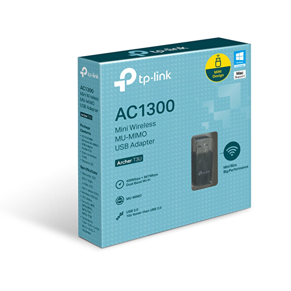 TP-Link Archer T3U AC1300 Mini Wireless Mu-Mimo USB Adaptör