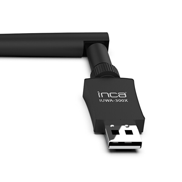 Inca IUWA 300X 300 MBPS 11N Harici 5dBi Anten Wireless Adaptör 3