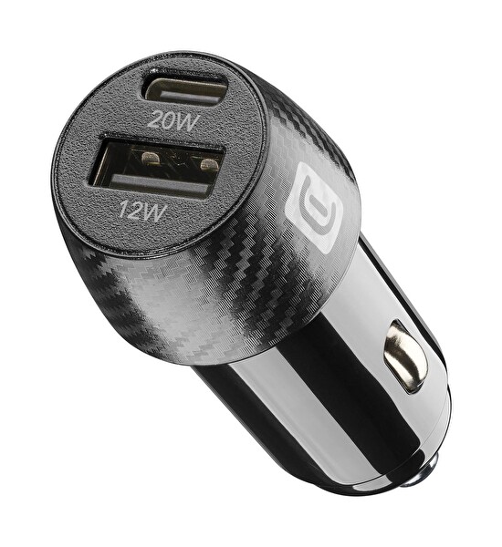 Cellular Line 2 PORTS 32W Siyah Araç Şarjı CBRUSB2PD32WK