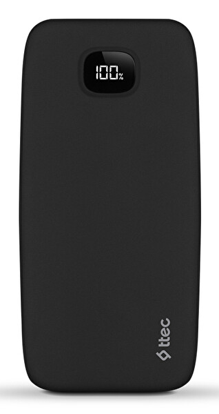 Ttec Chargeup Pro LCD Taşınabilir Hızlı 10.000mAh PD 20W Siyah Powerbank