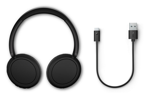 Philips TAH5209BK Kablosuz Bt 5.3 65 Saat Uyguma Destekli Siyah Kulak Üstü Kulaklık  8