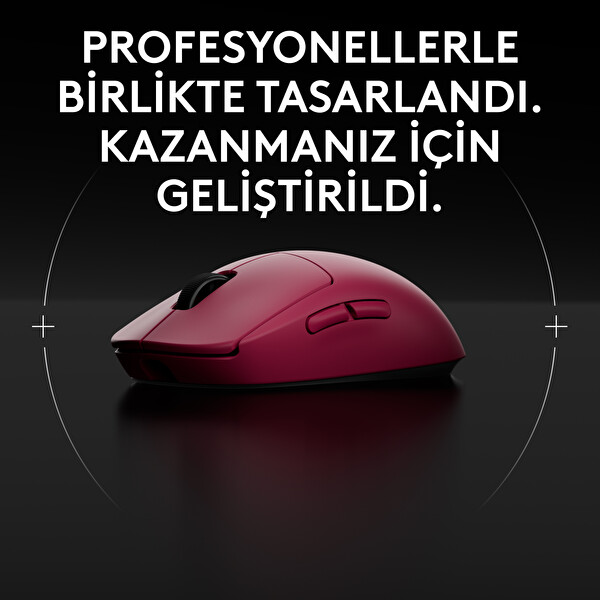 Logitech G PRO 2 Lightspeed Kablosuz Magenta Oyuncu Mouse