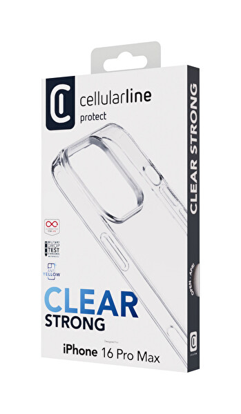 Cellularline iPhone 16 Pro Max Clearduo Şeffaf Kılıf CLEARDUOIPH16PRMT