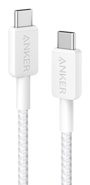 Anker 322 USBC TO USBC 0.9m Kablo Beyaz